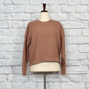 Madewell Dusty Pink Merino Wool Blend Sweater